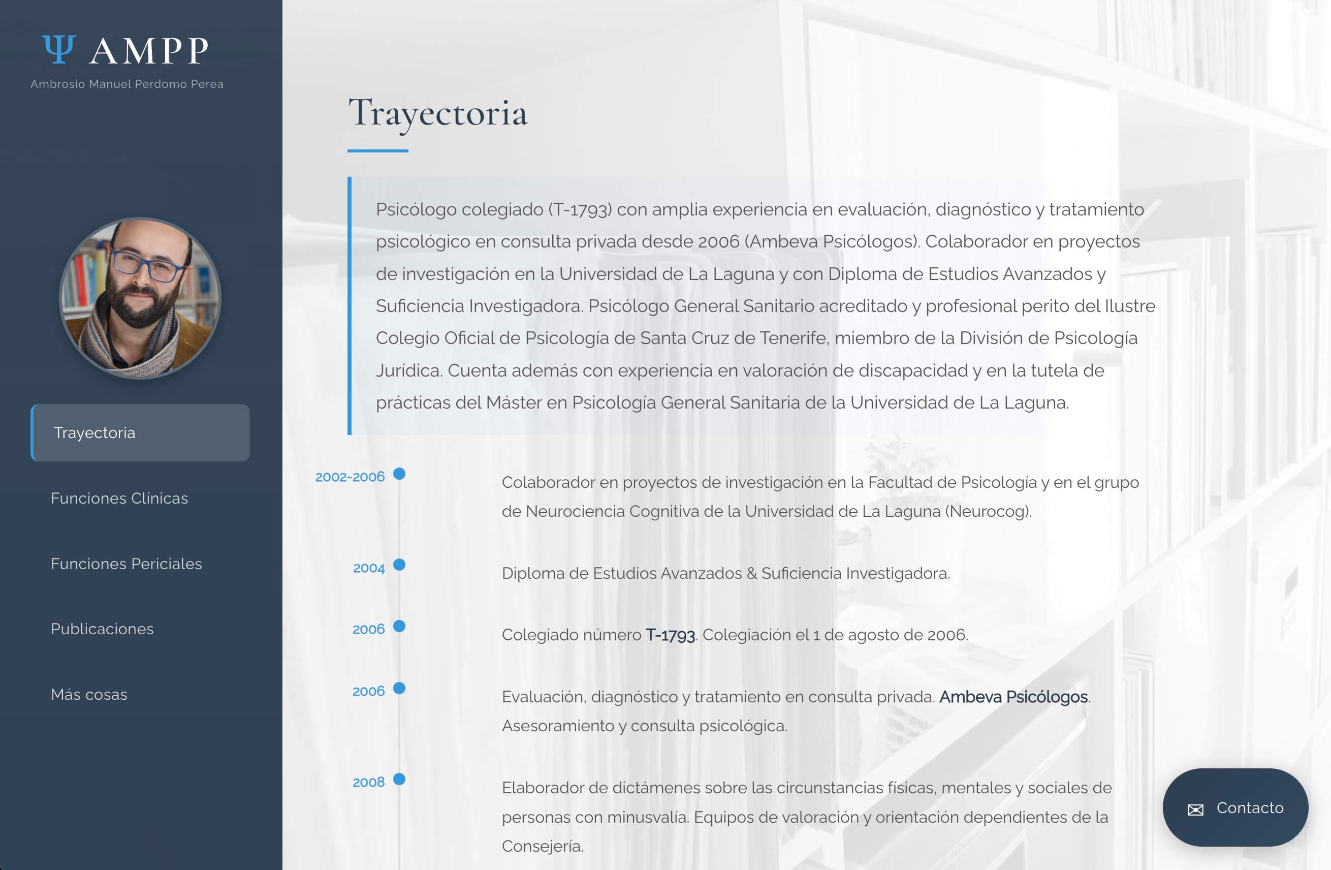 Ambrosio Manuel Psicólogo - Vista principal