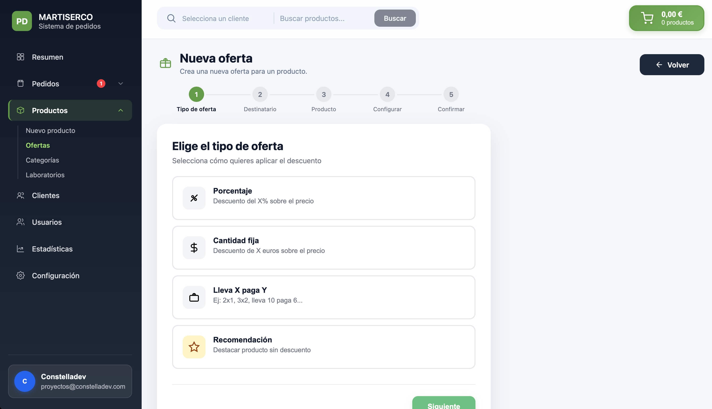 Martiserco CRM - Ofertas