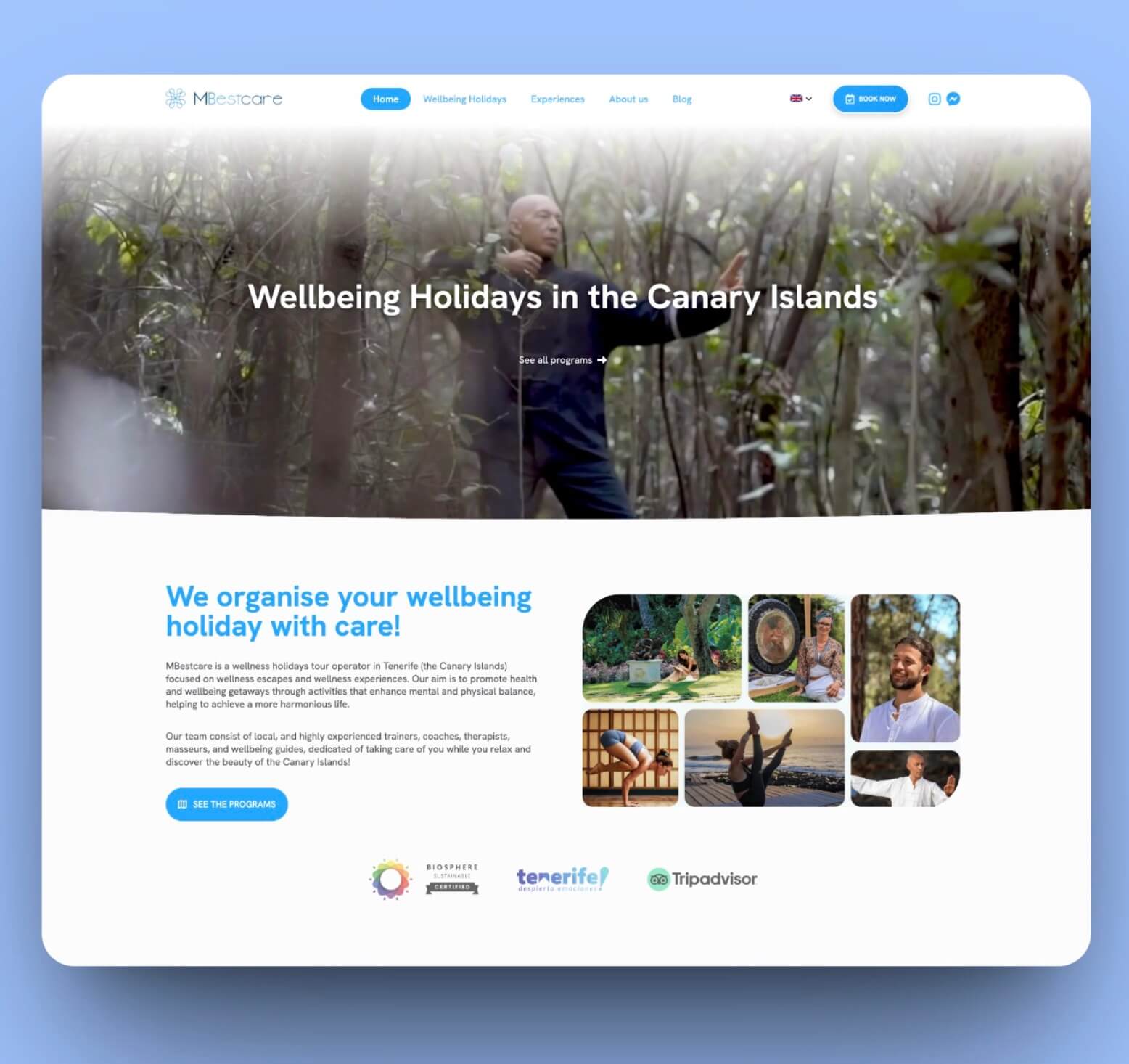 Mbestcare - Plataforma wellbeing holidays