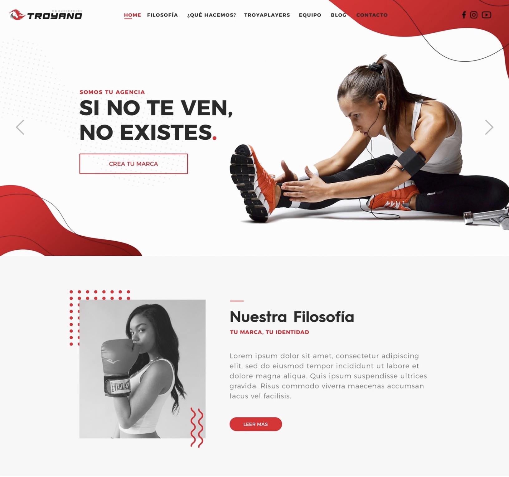 Troyano Comunicación - Web principal