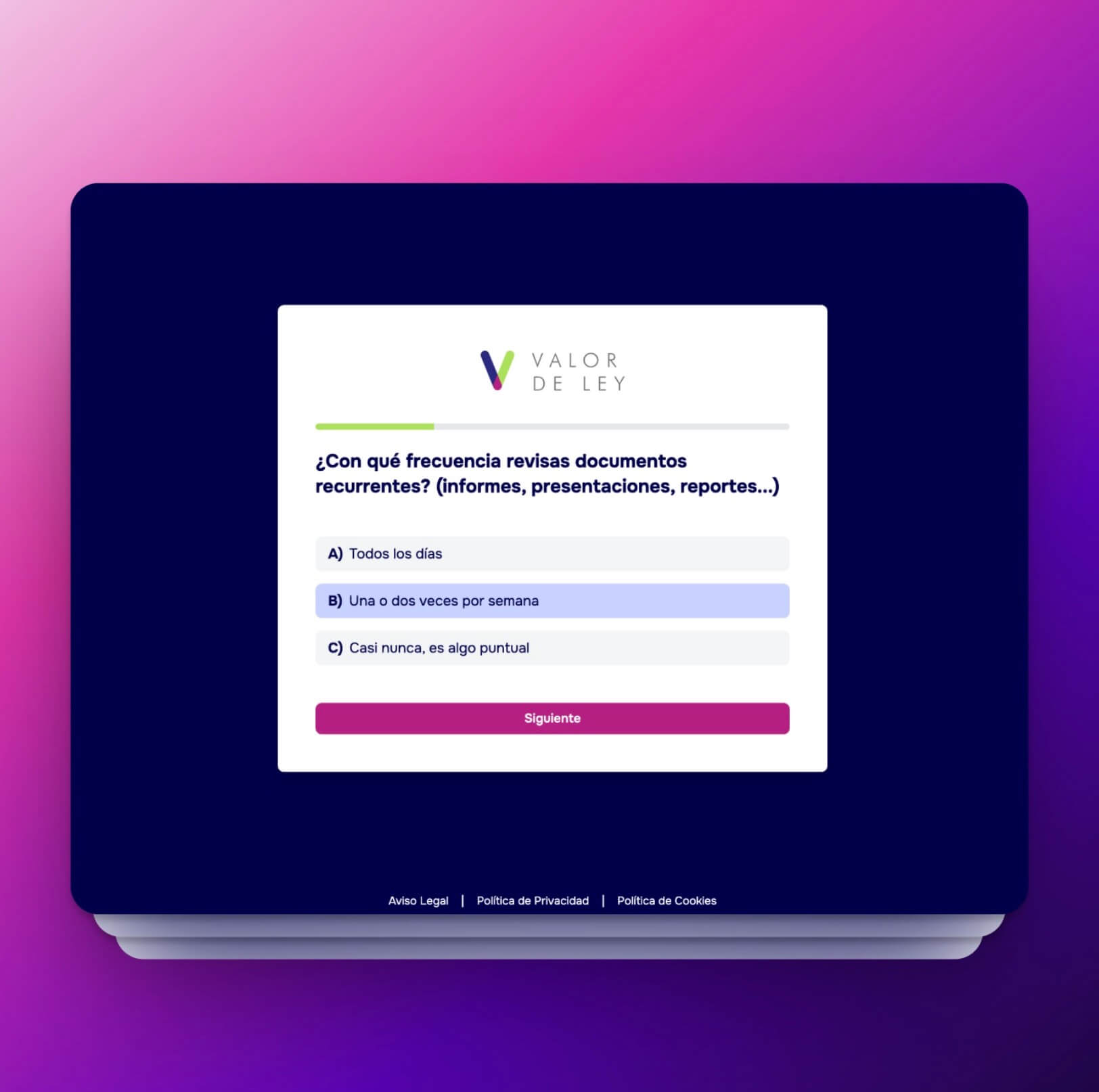 Valor de Ley - Valora tu Tiempo